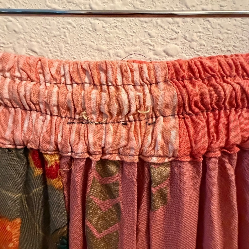 Kantha Patchwork Skirt, One of a kind, Fits like a Small - Picture 6 of 16